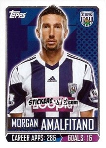 Cromo Morgan Amalfitano - Premier League Inglese 2013-2014 - Topps