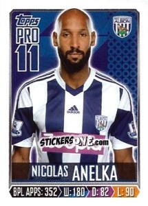 Sticker Nicolas Anelka - Premier League Inglese 2013-2014 n. 336 - Topps