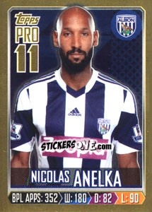 Sticker Nicolas Anelka - Premier League Inglese 2013-2014 n. 336g - Topps