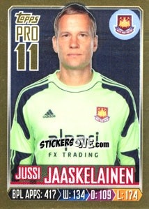 Sticker Jussi Jääskeläinen - Premier League Inglese 2013-2014 n. 341g - Topps