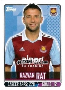 Sticker Răzvan Raț - Premier League Inglese 2013-2014 n. 343 - Topps