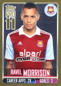 Sticker Ravel Morrison - Premier League Inglese 2013-2014 n. 348g - Topps