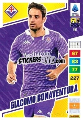 Figurina Giacomo Bonaventura - Calciatori 2023-2024. Adrenalyn XL
 - Panini