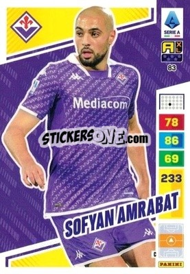 Cromo Sofyan Amrabat - Calciatori 2023-2024. Adrenalyn XL
 - Panini