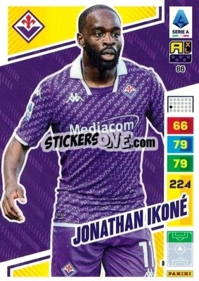 Sticker Jonathan Ikoné - Calciatori 2023-2024. Adrenalyn XL
 n. 86 - Panini