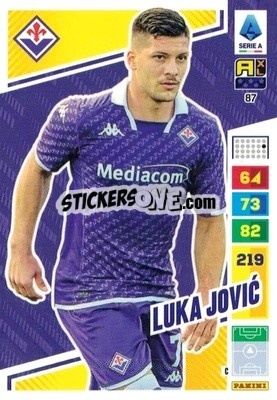 Sticker Luka Jović - Calciatori 2023-2024. Adrenalyn XL
 n. 87 - Panini
