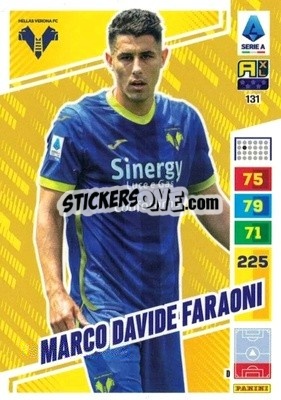 Sticker Marco Davide Faraoni - Calciatori 2023-2024. Adrenalyn XL
 n. 131 - Panini