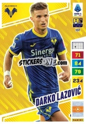 Sticker Darko Lazović - Calciatori 2023-2024. Adrenalyn XL
 n. 137 - Panini