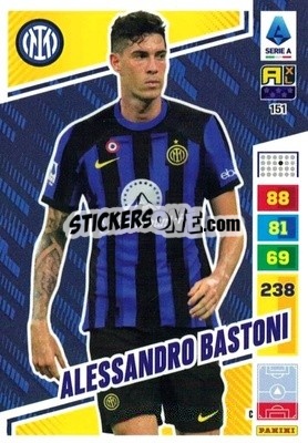 Sticker Alessandro Bastoni - Calciatori 2023-2024. Adrenalyn XL
 n. 151 - Panini