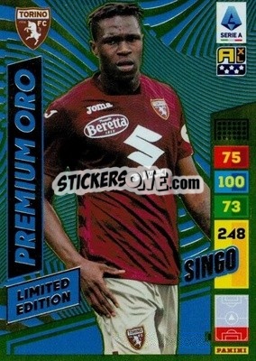 Sticker Wilfried Singo - Calciatori 2023-2024. Adrenalyn XL
 n. LE-WS - Panini