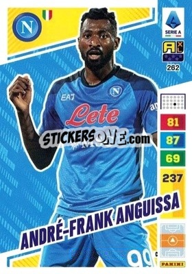 Sticker André-Frank Anguissa - Calciatori 2023-2024. Adrenalyn XL
 n. 262 - Panini