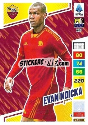 Sticker Evan Ndicka - Calciatori 2023-2024. Adrenalyn XL
 n. 277 - Panini