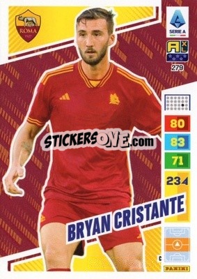 Sticker Bryan Cristante - Calciatori 2023-2024. Adrenalyn XL
 n. 279 - Panini
