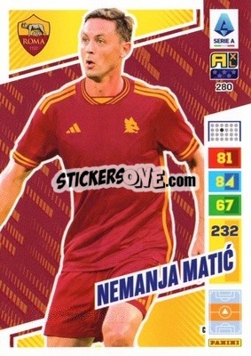 Sticker Nemanja Matić - Calciatori 2023-2024. Adrenalyn XL
 n. 280 - Panini