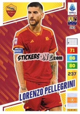 Sticker Lorenzo Pellegrini - Calciatori 2023-2024. Adrenalyn XL
 n. 283 - Panini