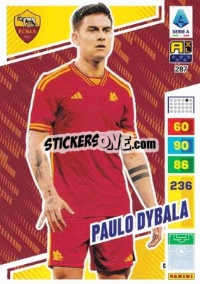 Sticker Paulo Dybala - Calciatori 2023-2024. Adrenalyn XL
 n. 287 - Panini