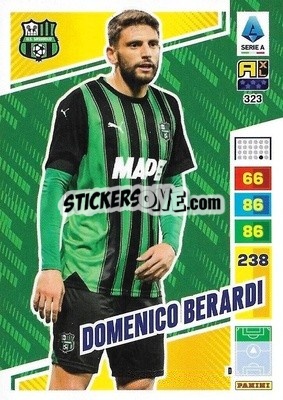 Sticker Domenico Berardi - Calciatori 2023-2024. Adrenalyn XL
 n. 323 - Panini