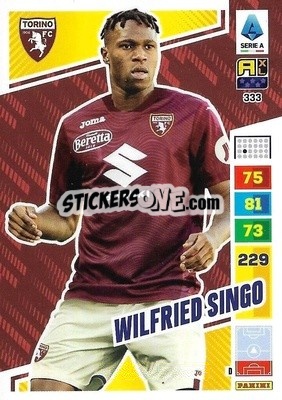 Sticker Wilfried Singo - Calciatori 2023-2024. Adrenalyn XL
 n. 333 - Panini