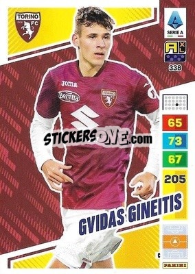 Cromo Gvidas Gineitis - Calciatori 2023-2024. Adrenalyn XL
 - Panini