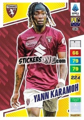 Cromo Yann Karamoh - Calciatori 2023-2024. Adrenalyn XL
 - Panini