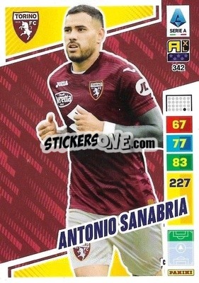 Sticker Antonio Sanabria - Calciatori 2023-2024. Adrenalyn XL
 n. 342 - Panini