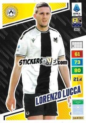 Sticker Lorenzo Lucca - Calciatori 2023-2024. Adrenalyn XL
 - Panini