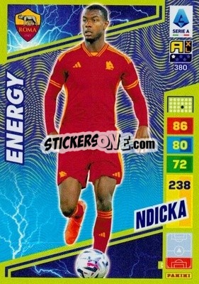 Sticker Evan Ndicka - Calciatori 2023-2024. Adrenalyn XL
 n. 380 - Panini