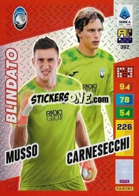 Sticker Juan Musso / Marco Carnesecchi - Calciatori 2023-2024. Adrenalyn XL
 - Panini