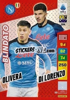 Sticker Mathías Olivera / Giovanni Di Lorenz - Calciatori 2023-2024. Adrenalyn XL
 n. 394 - Panini