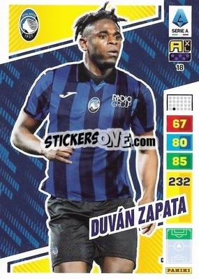 Sticker Duván Zapata - Calciatori 2023-2024. Adrenalyn XL
 n. 18 - Panini