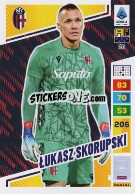 Sticker Łukasz Skorupski - Calciatori 2023-2024. Adrenalyn XL
 n. 20 - Panini
