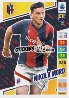 Figurina Nikola Moro - Calciatori 2023-2024. Adrenalyn XL
 - Panini