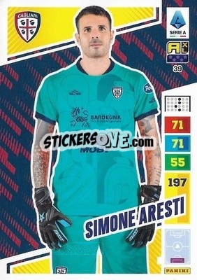 Sticker Simone Aresti - Calciatori 2023-2024. Adrenalyn XL
 - Panini