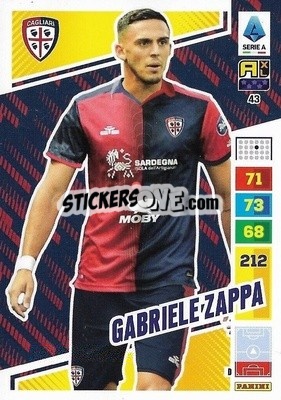 Sticker Gabriele Zappa - Calciatori 2023-2024. Adrenalyn XL
 n. 43 - Panini