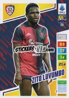 Sticker Zito Luvumbo - Calciatori 2023-2024. Adrenalyn XL
 - Panini