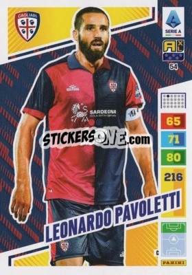 Sticker Leonardo Pavoletti - Calciatori 2023-2024. Adrenalyn XL
 - Panini