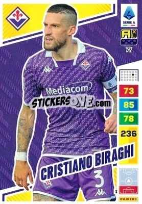 Sticker Cristiano Biraghi - Calciatori 2023-2024. Adrenalyn XL
 - Panini