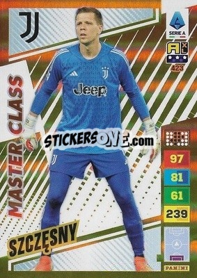 Sticker Wojciech Szczęsny - Calciatori 2023-2024. Adrenalyn XL
 n. 423 - Panini