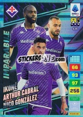 Figurina Jonathan Ikoné / Arthur Cabral / Nicolás González - Calciatori 2023-2024. Adrenalyn XL
 - Panini