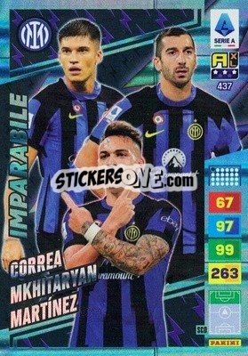 Sticker Joaquín Correa / Henrikh Mkhitaryan / Lautaro Martínez