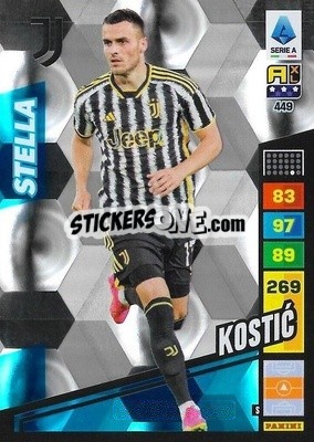 Sticker Filip Kostić - Calciatori 2023-2024. Adrenalyn XL
 n. 449 - Panini
