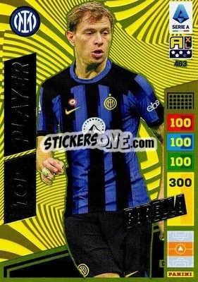 Sticker Nicolò Barella - Calciatori 2023-2024. Adrenalyn XL
 n. 463 - Panini