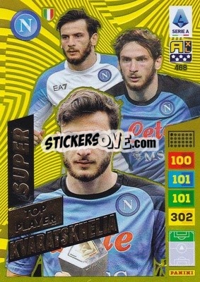 Sticker Khvicha Kvaratskhelia - Calciatori 2023-2024. Adrenalyn XL
 n. 468 - Panini