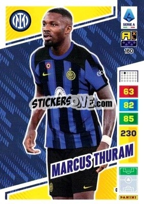 Sticker Marcus Thuram - Calciatori 2023-2024. Adrenalyn XL
 n. 160 - Panini