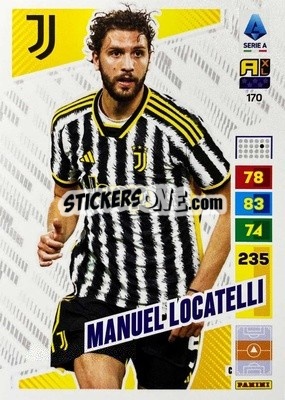 Sticker Manuel Locatelli - Calciatori 2023-2024. Adrenalyn XL
 n. 170 - Panini
