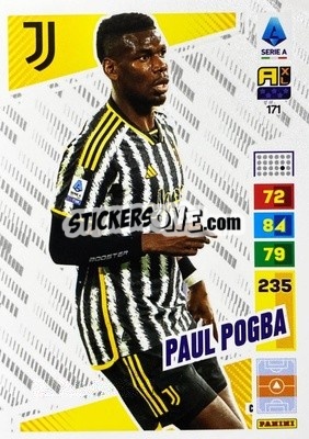 Sticker Paul Pogba - Calciatori 2023-2024. Adrenalyn XL
 n. 171 - Panini