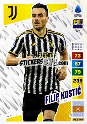 Sticker Filip Kostić - Calciatori 2023-2024. Adrenalyn XL
 n. 172 - Panini