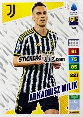 Sticker Arkadiusz Milik - Calciatori 2023-2024. Adrenalyn XL
 n. 178 - Panini