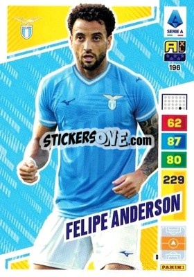 Sticker Felipe Anderson - Calciatori 2023-2024. Adrenalyn XL
 n. 196 - Panini