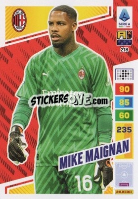 Sticker Mike Maignan - Calciatori 2023-2024. Adrenalyn XL
 n. 218 - Panini